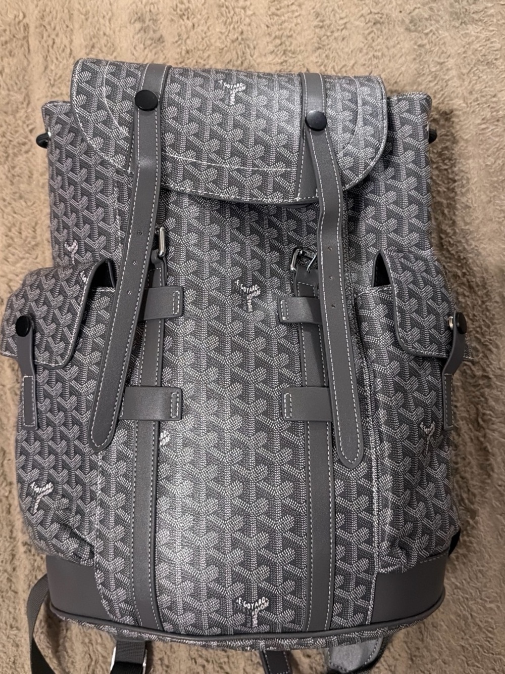 Grey Goyard backpack